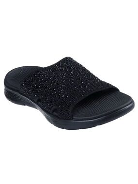 Women’s Skechers GO WALK Flex Sandal - Glitz in Black - Size 9 - NWT